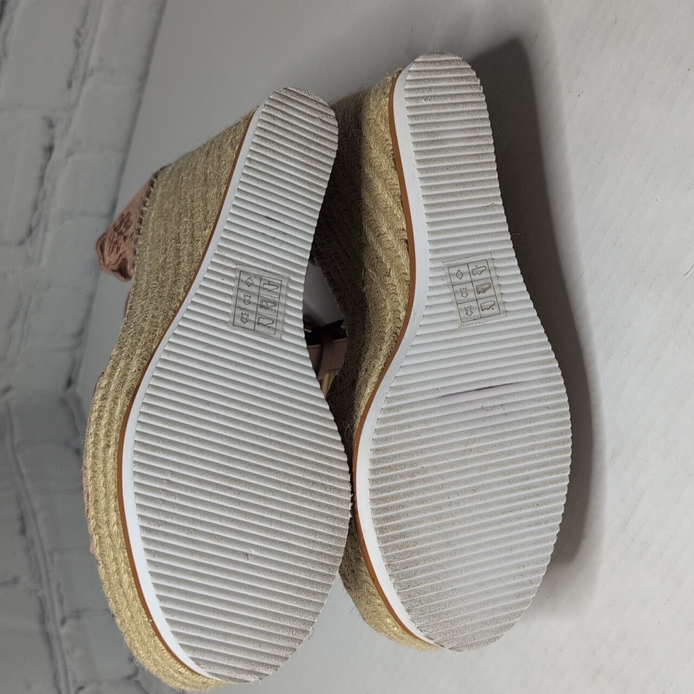 See By Chloe Espadrille Wedge Sandals With Ankle Strap Size 9 US - Picture 6 of 8